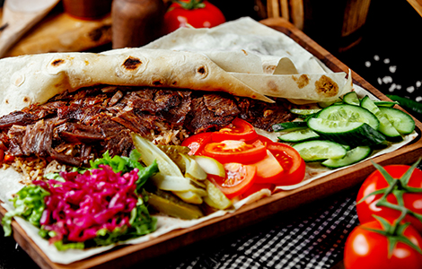 Doner Kebab With Naan